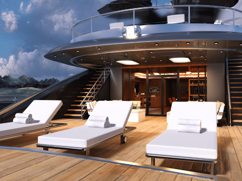 deck of the yacht