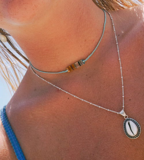 surfboard resin choker gifts for women ocean lovers