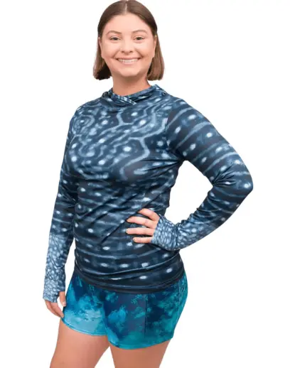 whaleshark upf long sleeve gifts for women who boat or sail