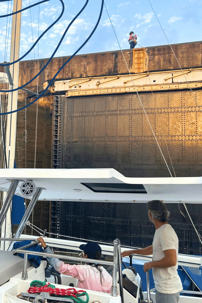 panama canal transit firsthand account sailing catamaran